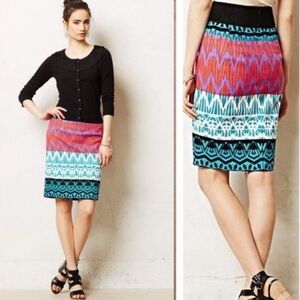 Anthropologie Plenty by Tracy Reese Montange Pencil Skirt